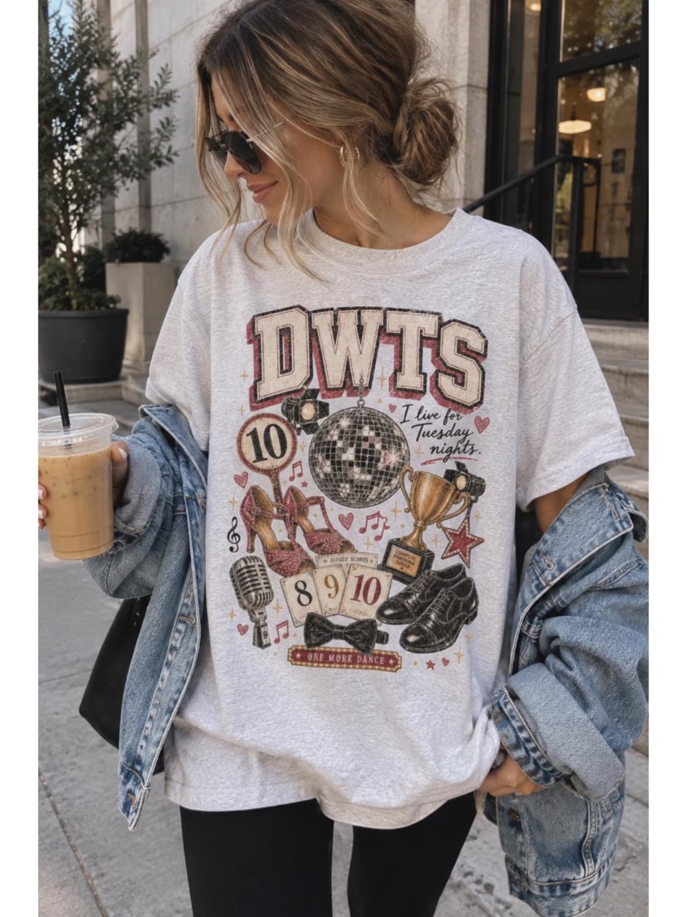 DWTS Graphic Tee - Women's AshGrey Casual Top